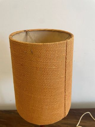 Lámpara Danesa Vintage Madera y Latón