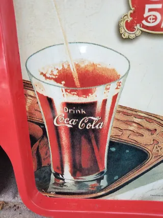 Vassoio e altri pezzi collezione vintage Coca Cola