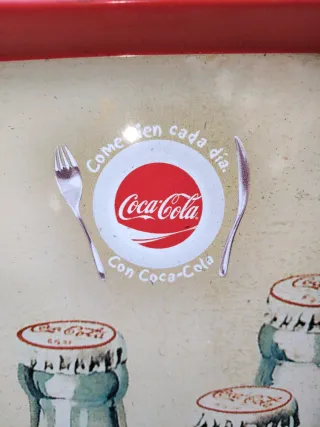 Vassoio e altri pezzi collezione vintage Coca Cola