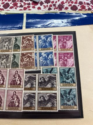 Bloques 4 Sellos Pintor Alonso Cano