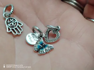 3 Charm Pandora Argento 925
