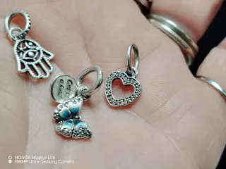 3 Charm Pandora Argento 925