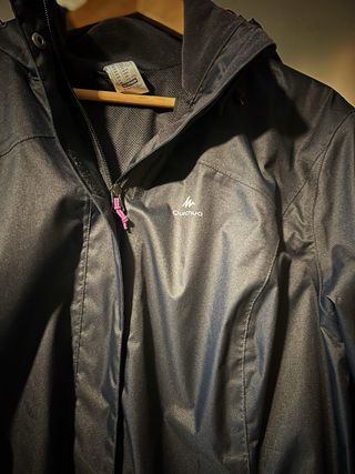 Cortavientos Quechua Mujer Negro