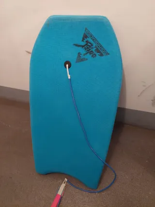 2 Bodyboard azul y blanco + FUNDA TRANSPORTE