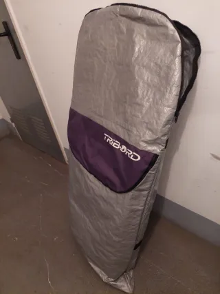 2 Bodyboard azul y blanco + FUNDA TRANSPORTE