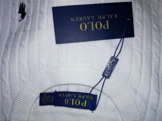 Polo Ralph Lauren Sudadera Blanca Talla S