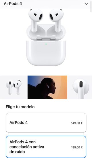 AirPods 4 con cancelación de ruido nuevos sin usar