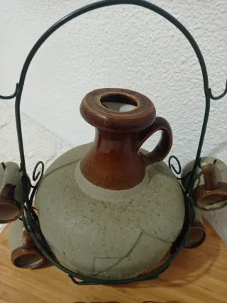 Juego de licorera con 6 chupitos