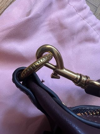 Bolso Isabel Marant Oskan Moon Marrón Dorado