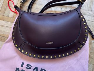 Bolso Isabel Marant Oskan Moon Marrón Dorado