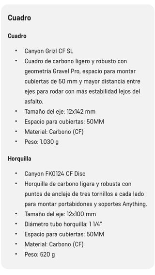 Bicicleta Gravel Canyon Grizl CF SL 8 Carbono