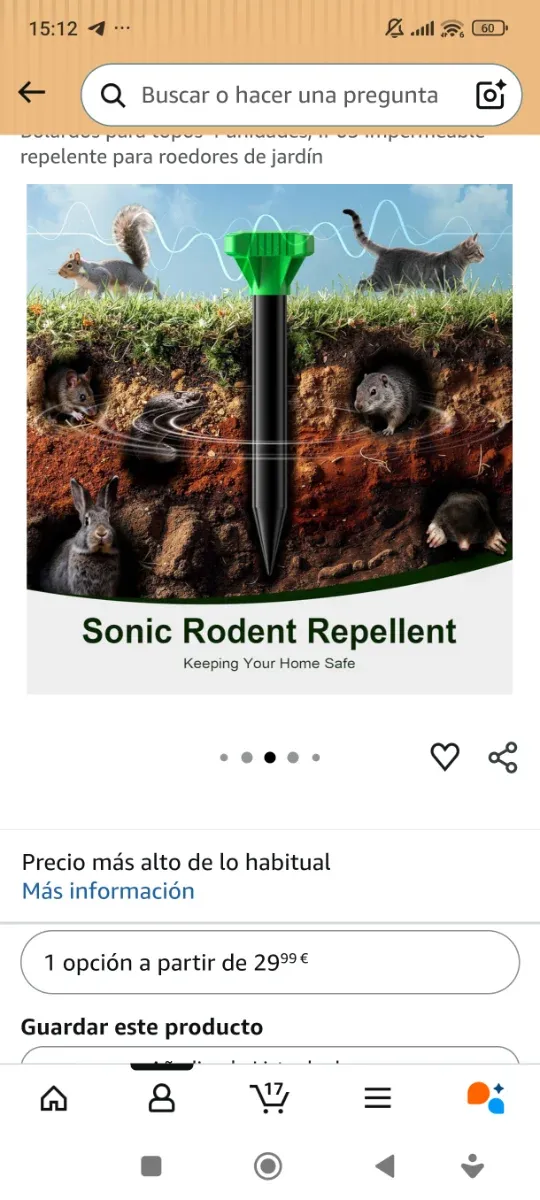 Ahuyentador de plagas solar