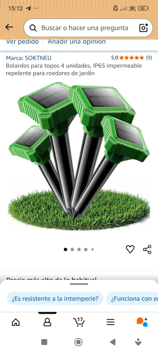 Ahuyentador de plagas solar