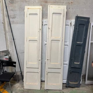 Lote 4 ventanales de  madera antiguas .