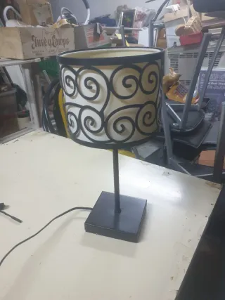 Lámpara de techo tela y metal