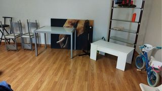 Mesa de salón cristal y metal