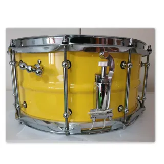 Rullante Steel Drum giallo fatto a mano