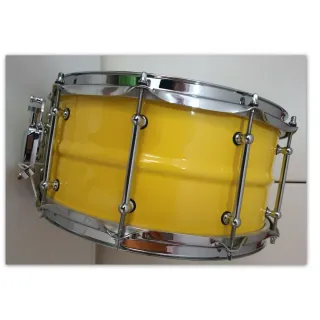 Rullante Steel Drum giallo fatto a mano