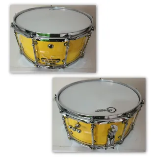 Rullante Steel Drum giallo fatto a mano