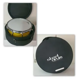 Rullante Steel Drum giallo fatto a mano