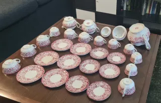 Juego de té La Cartuja de Sevilla 202 Rosa Pickman