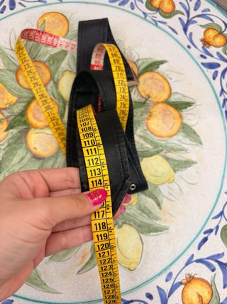 Cintura Nera con Fibbia Argento