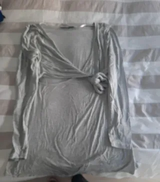 2 Camisetas Lactancia y Embarazo Gris