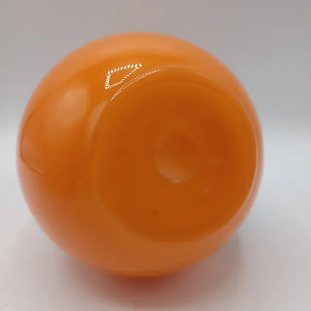 Jarra de cristal soplado naranja