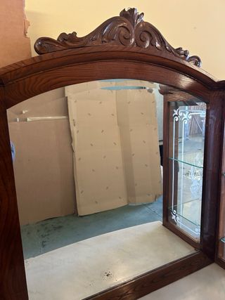 Mueble chinero vitrina antiguo madera