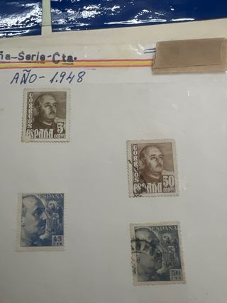 Serie Franco 1948 España Sellos