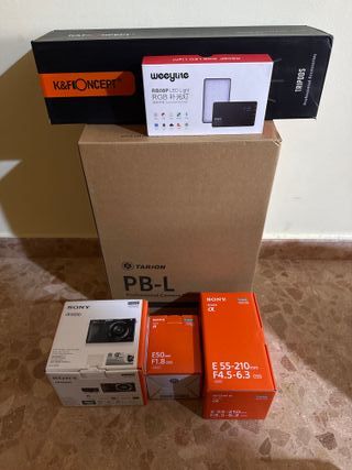 Pack Fotografía Sony Alpha 6000 Objetivos mochila