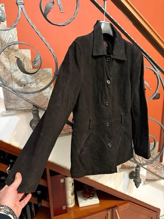 Giacca in vera Pelle Scamosciata rasata Vintage