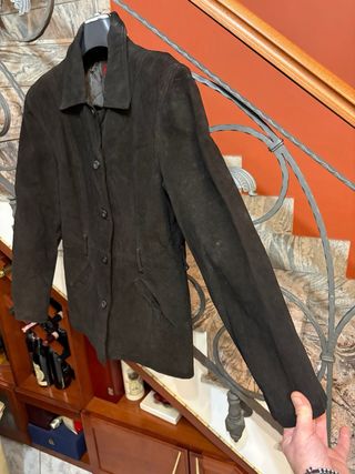 Giacca in vera Pelle Scamosciata rasata Vintage