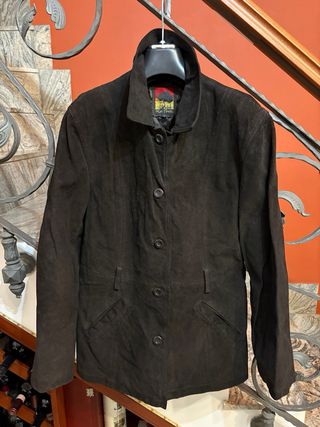 Giacca in vera Pelle Scamosciata rasata Vintage