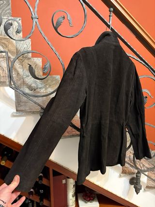 Giacca in vera Pelle Scamosciata rasata Vintage