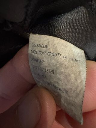 Giacca in vera Pelle Scamosciata rasata Vintage