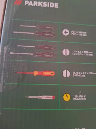 Set Destornilladores Parkside 1000V