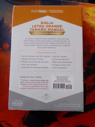 Biblia RVR 1960 Letra Grande Tamaño Manual