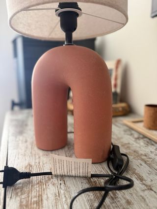 Lámpara Diseño Arco Terracota Beige