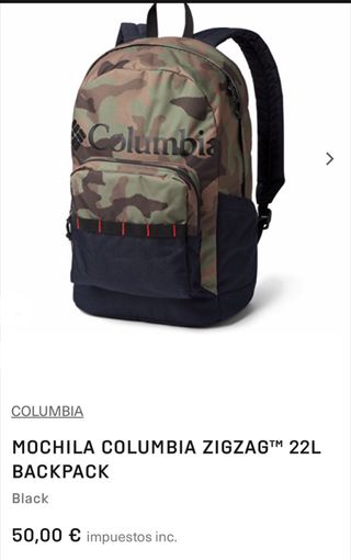 Mochila Columbia ZigZag 22 L Backpack Camuflaje