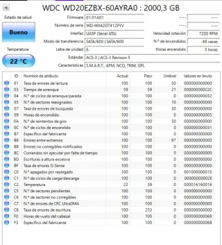 Disco Duro WD 2TB WD20EZBX SATA