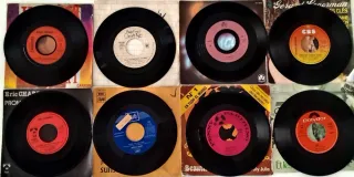 Lote de 8 discos de vinilo single años 70