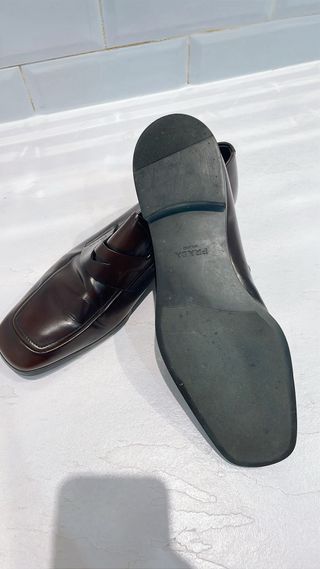 Mocasines Prada Marrón Cuero
