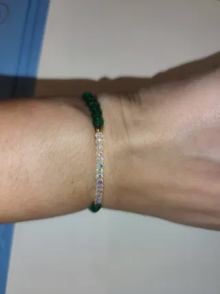 Pulsera Cristal y Acero Inoxidable