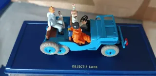 Tintin Coche 1/43 1 Jeep Willys CJ 2a Objetivo Lun