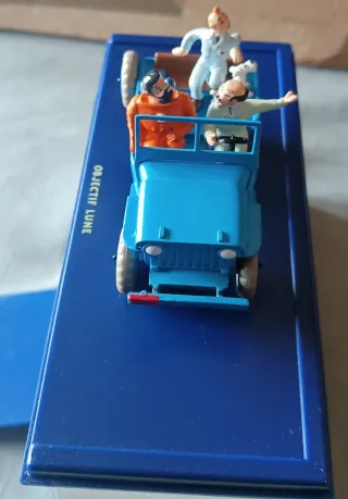 Tintin Coche 1/43 1 Jeep Willys CJ 2a Objetivo Lun