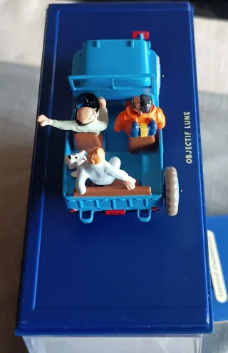Tintin Coche 1/43 1 Jeep Willys CJ 2a Objetivo Lun