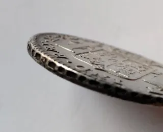 Moneda Plata 8 Reales Carlos IV Lima 1795