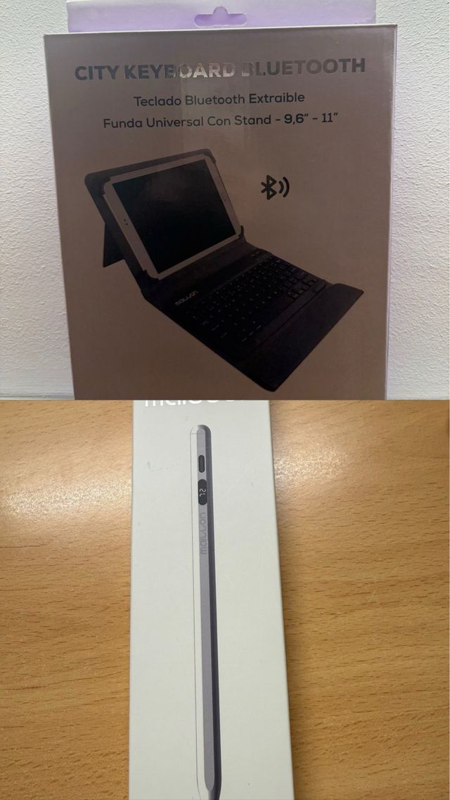 Funda Teclado Bluetooth Maillon 9.6-11 + Lápiz