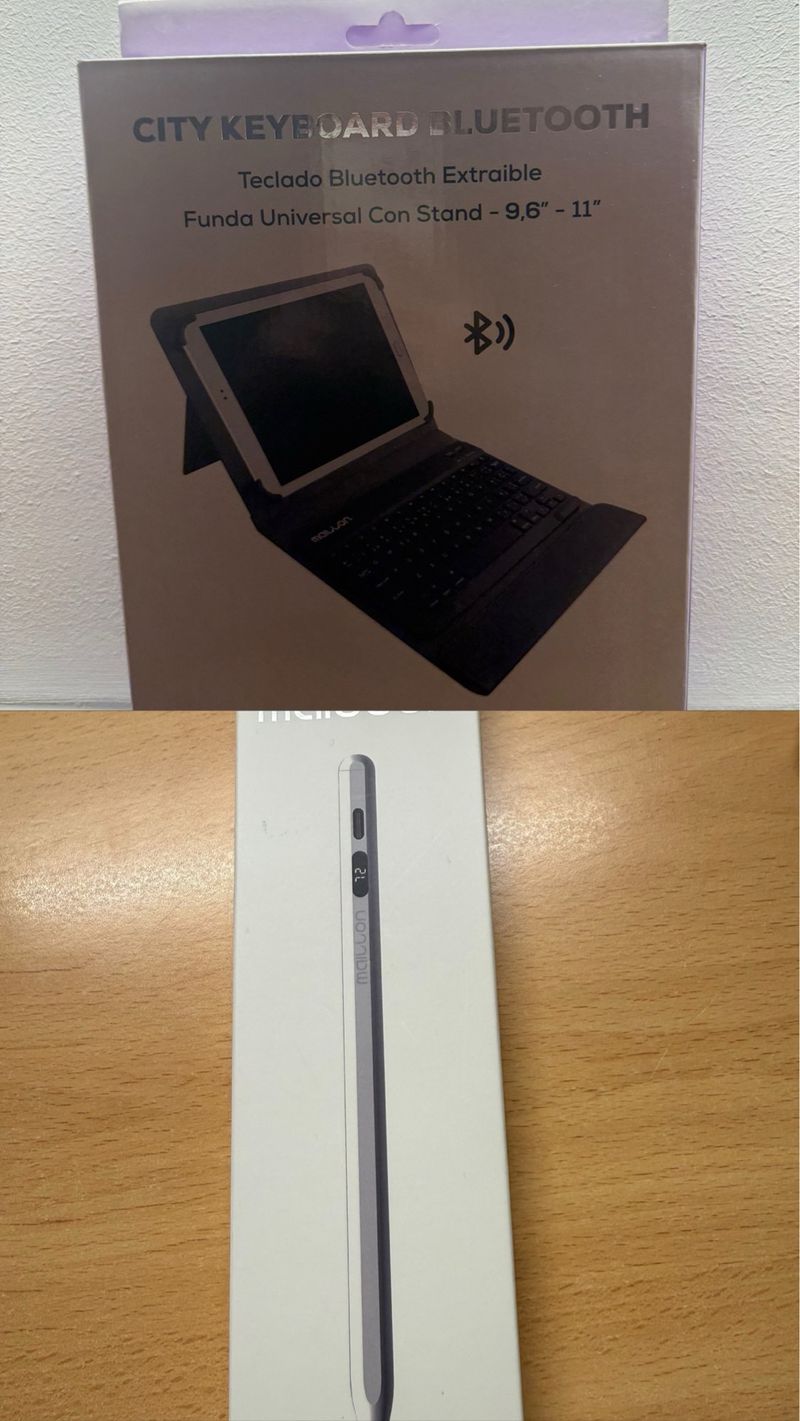 Funda Teclado Bluetooth Maillon 9.6-11 + Lápiz